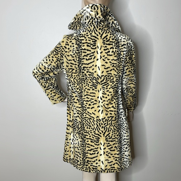 Vintage 60s Animal Print Fur Coat - Picture 6 of 17